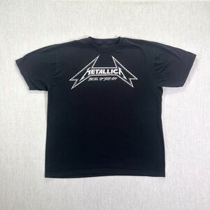 Metallica T Shirt Men's Large Black 2010 Metal Up Your‎ Ass Tour Rock Band Tee